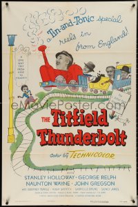 4f1006 TITFIELD THUNDERBOLT 1sh 1953 Stanley Holloway, Charles Crichton Ealing Studios comedy!