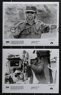 4f1196 INDIANA JONES & THE LAST CRUSADE 3 8x10 stills 1989 candid images of Steven Spielberg on set!