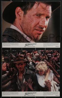 4f1132 INDIANA JONES & THE TEMPLE OF DOOM 8 8x10 1984 Lucas, Spielberg, Ford & Capshaw!