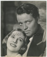 4f1405 JANE EYRE 8.25x10 still 1944 romantic close portrait of Orson Welles & pretty Joan Fontaine!