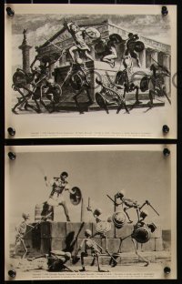 4f1096 JASON & THE ARGONAUTS 37 8x10 stills 1963 special fx by Ray Harryhausen w/ some of his art!