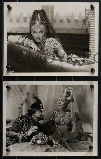 4f1126 KISMET 9 8x10 stills 1944 great images of Ronald Colman & Marlene Dietrich with wild hair!