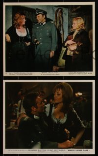 4f1185 WHERE EAGLES DARE 4 color 8x10 stills 1968 Clint Eastwood, Richard Burton, Mary Ure, World War II!