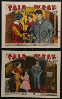 4f0665 FAIR WEEK 2 LCs 1924 heavyset comic Walter Hiers helps pretty Constance Wilson, ultra rare!