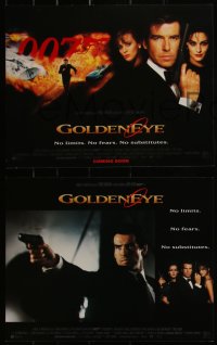 4f0598 GOLDENEYE 9 LCs 1995 Pierce Brosnan as Bond, Izabella Scorupco, sexy Famke Janssen!