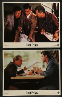 4f0612 GOODFELLAS 8 LCs 1990 Robert De Niro, Ray Liotta, Joe Pesci, Martin Scorsese Mafia classic!