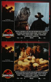 4f0617 JURASSIC PARK 8 LCs 1993 Spielberg, Sam Neill, Laura Dern, Jeff Goldblum, Richard Attenborough