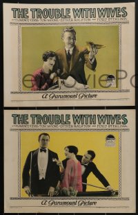 4f0644 TROUBLE WITH WIVES 5 LCs 1925 Florence Vidor & Esther Ralston, Tom Moore & Ford Sterling!