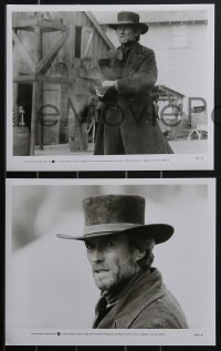 4f0315 PALE RIDER presskit w/ 14 stills 1985 great images of tough cowboy/director Clint Eastwood!