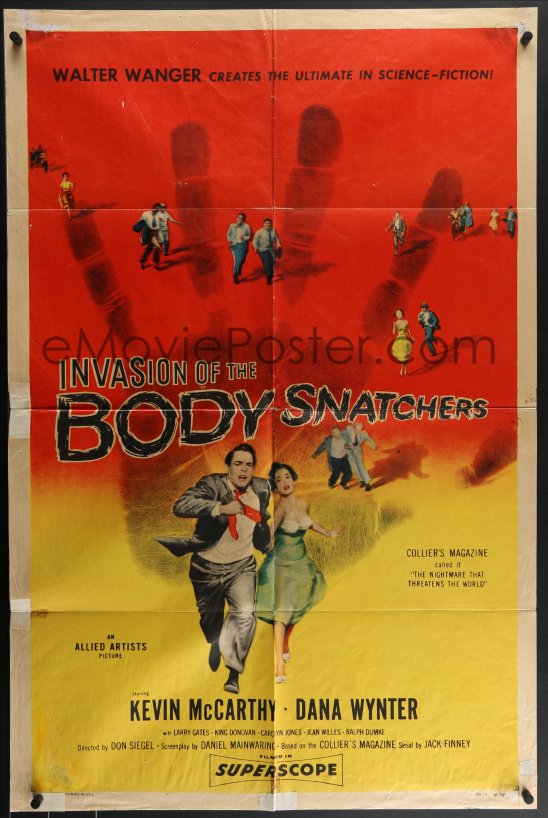 eMoviePoster.com: 4f0832 INVASION OF THE BODY SNATCHERS 1sh 1956 ...