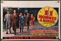 4g0422 OCEAN'S 11 Belgian 1960 wonderful art of Frank Sinatra, Dean Martin, Sammy & others!