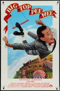 4g0806 BIG TOP PEE-WEE 1sh 1988 Paul Reubens is a hero, lover & legend, cult classic, great image!