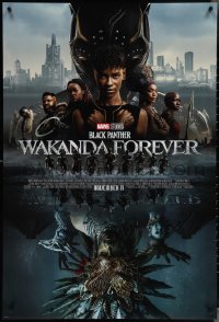 4g0808 BLACK PANTHER: WAKANDA FOREVER advance DS 1sh 2022 Marvel Comics, Wright, Nyong'o, Gurira!