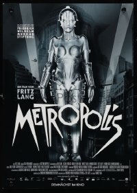 4g0448 METROPOLIS German 12x17 R2011 Fritz Lang classic, Helm as the Maschinenmensch!