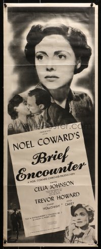 4g0519 BRIEF ENCOUNTER insert 1946 David Lean, Noel Coward, Trevor Howard, Celia Johnson, ultra rare!