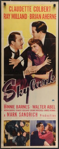 4g0558 SKYLARK insert 1941 Claudette Colbert, Ray Milland, Aherne, written by Samson Raphaelson!