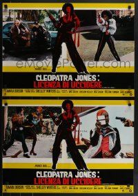 4g0600 CLEOPATRA JONES 8 Italian 18x26 pbustas 1973 Dobson is the hottest super agent!