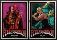 4g0601 FLASH GORDON 8 Italian 20x28 pbustas 1980 all with completely different art of Jones & cast!