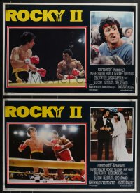 4g0607 ROCKY II 8 Italian 18x26 pbustas 1979 Sylvester Stallone, Talia Shire, Meredith, ultra rare!