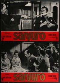 4g0593 SANJURO 10 Italian 18x27 pbustas 1968 Akira Kurosawa's Tsubaki, Samurai Toshiro Mifune!