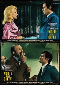 4g0610 UN FLIC 8 Italian 18x26 pbustas 1972 Melville's Un Flic, Alain Delon, Catherine Deneuve!