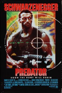 4g0983 PREDATOR 1sh 1987 Arnold Schwarzenegger sci-fi, like nothing on Earth!