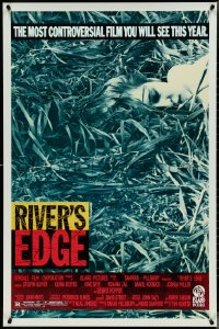 4g1009 RIVER'S EDGE 1sh 1986 Keanu Reeves, Glover, most controversial film you will see this year!