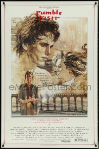 4g1017 RUMBLE FISH 1sh 1983 Francis Ford Coppola, great art of Matt Dillon by John Solie!