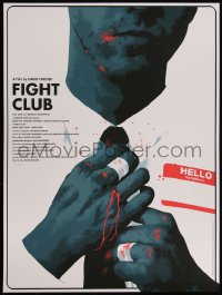 4g0354 FIGHT CLUB #177/250 18x24 art print 2018 Mondo, art of bloody Edward Norton by Matt Taylor!