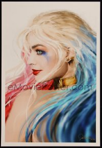 4g0359 HARLEY QUINN signed #20/50 13x19 art print 2010 by John Aslarona, art of Margot Robbie!