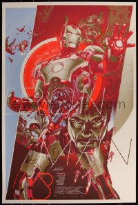 4g0292 IRON MAN 3 #109/200 24x36 art print 2013 Mondo, art by Martin Ansin, variant edition!