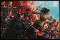 4g0294 JUSTICE LEAGUE #266/400 24x36 art print 2017 Mondo, art by Lee Bermejo!