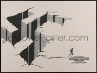 4g0370 MARATHON MAN signed #27/100 18x24 art print 2012 by Jay Shaw, Hoffman running from swastika!