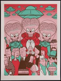 4g0371 MARS ATTACKS! #26/50 18x24 art print 2013 art by Ale Giorgini, Invasion From Mars!