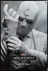 4g0197 MOON KNIGHT DS tv poster 2022 Walt Disney Marvel Comics, close-up of him putting on glove!