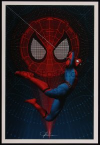 4g0339 SPIDER-MAN: HOMECOMING signed 13x19 art print 2010s by John Aslarona, Homecoming Swing!