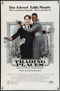 4g1078 TRADING PLACES 1sh 1983 Dan Aykroyd & Eddie Murphy are getting rich & getting even!