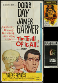 4h0341 LOT OF 3 FOLDED THREE-SHEETS 1960s great images from a variety of different movies!