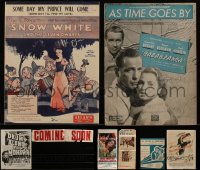 4h0205 LOT OF 8 SHEET MUSIC & MISCELLANEOUS ITEMS 1930s-1960s from a variety of different movies!