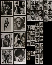 4h0792 LOT OF 75 8X10 STILLS SHOWING AFRICAN AMERICAN ACTORS 1970s great portraits of black stars!