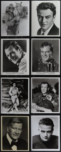 4h0915 LOT OF 21 JOHN WAYNE REPRO PHOTOS 1980s great portraits of the legendary Hollywood star!