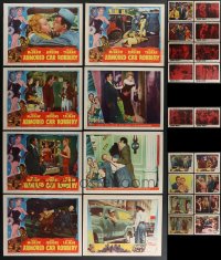 4h0681 LOT OF 26 FILM NOIR LOBBY CARDS 1940s-1950s complete & incomplete sets from several movies!