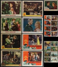 4h0664 LOT OF 33 LOBBY CARDS 1940s-1960s complete & incomplete sets from a variety of movies!