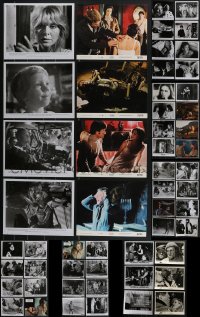 4h0800 LOT OF 62 HORROR/SCI-FI/FANTASY COLOR & B/W 8X10 STILLS 1970s great movie scenes!