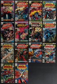 4h0230 LOT OF 14 TOMB OF DRACULA COMIC BOOKS BETWEEN #55-#69 1970s Marvel Comics, Lord of Vampires!