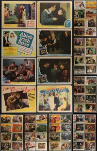 4h0597 LOT OF 80 LOBBY CARDS 1930s-1960s incomplete sets from a variety of different movies!