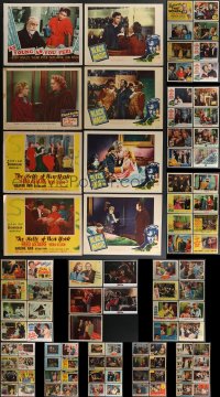 4h0588 LOT OF 93 LOBBY CARDS 1940s-1960s incomplete sets from a variety of different movies!