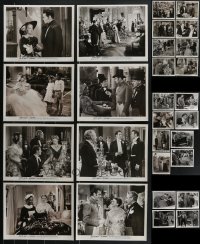 4h0826 LOT OF 28 SWEDISH & US BETTE DAVIS RE-RELEASE 8X10 STILLS R1950s-1960s great movie scenes!