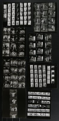 4h0908 LOT OF 11 DICK VAN DYKE VARIETY SHOW CONTACT SHEETS 1960s great images from a TV special!