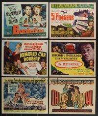 4h0743 LOT OF 5 TITLE CARDS 1940s-1950s great images from a variety of different movies!